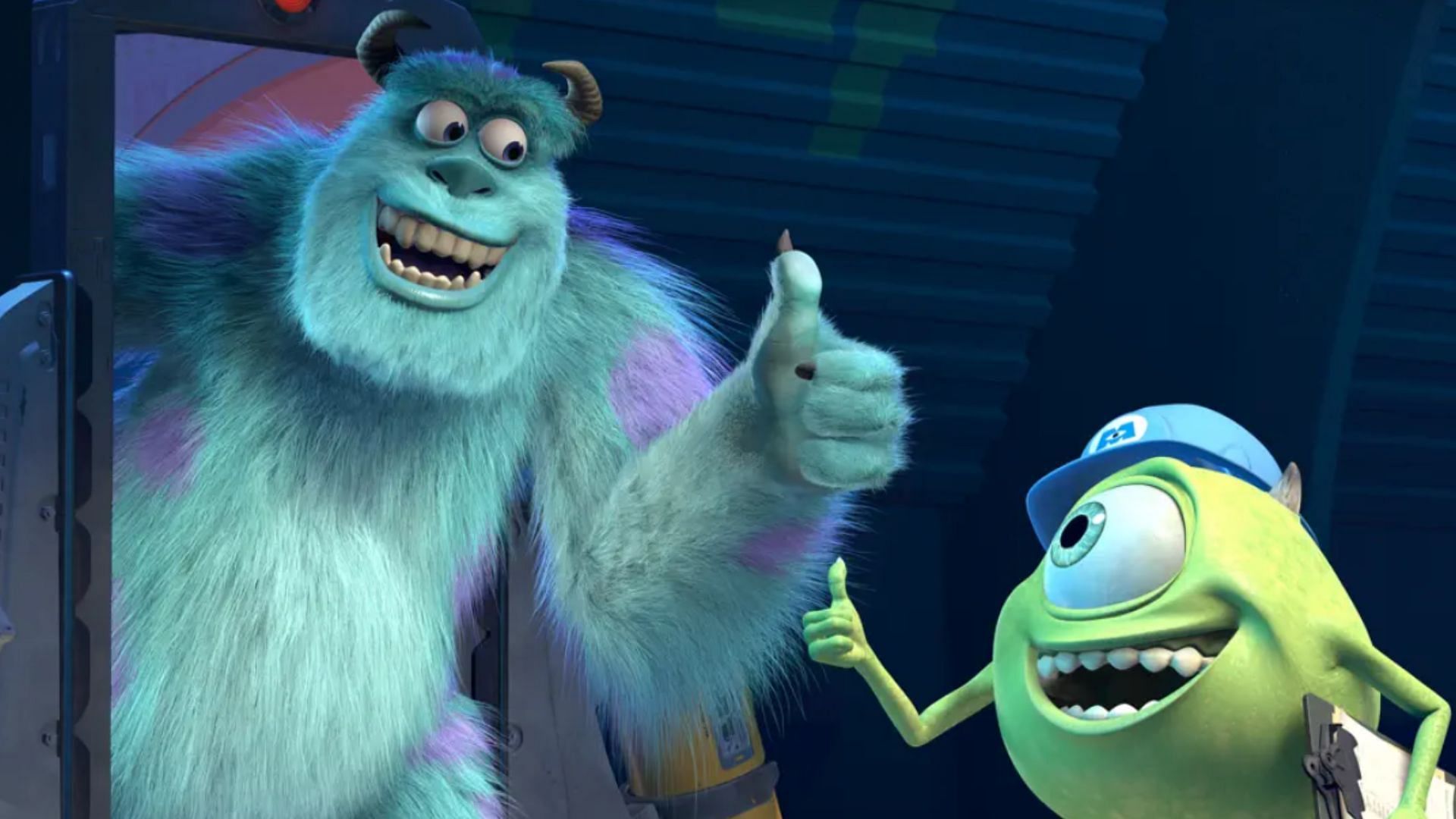 Monsters, Inc. (2001) is a Pixar classic about monsters Sulley and Mike (Image via Apple TV+)